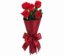 Букет 5 Красных роз Эдлесс Лав в Никеле