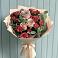Букет цветов из: Гвоздики и Розы в Никеле