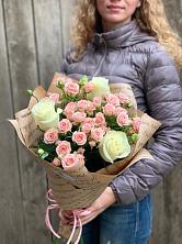 Букет цветов из:  Розы в Никеле