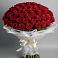 Букет 101 Красная роза Блэк Мэджик в Никеле