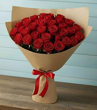 Букет Красные розы Милано в Никеле
