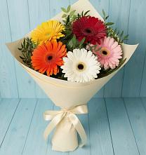 Букет цветов из:  Герберы в Никеле