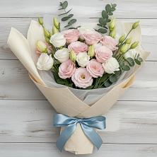 Букет шампанское в Никеле Букет цветов из:  Лизиантусы в Никеле