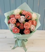Букет влюбленный романтик в Никеле Букет цветов из:  Розы в Никеле