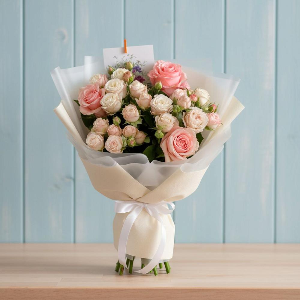 Букет голос любви в Никеле Букет цветов из: Розы в Никеле