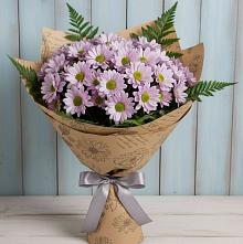 Букет цветов из:  Хризантемы в Никеле