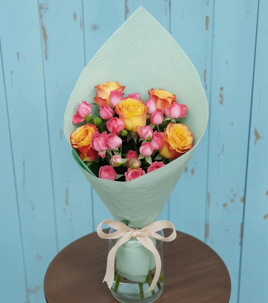 Букет цветов из: Розы в Никеле