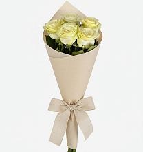 Букет белые крылья в Никеле Букет цветов из: Розы в Никеле