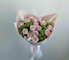 Букет цветов из:  Розы и Хризантемы #REPLACE_PRED# Никеле