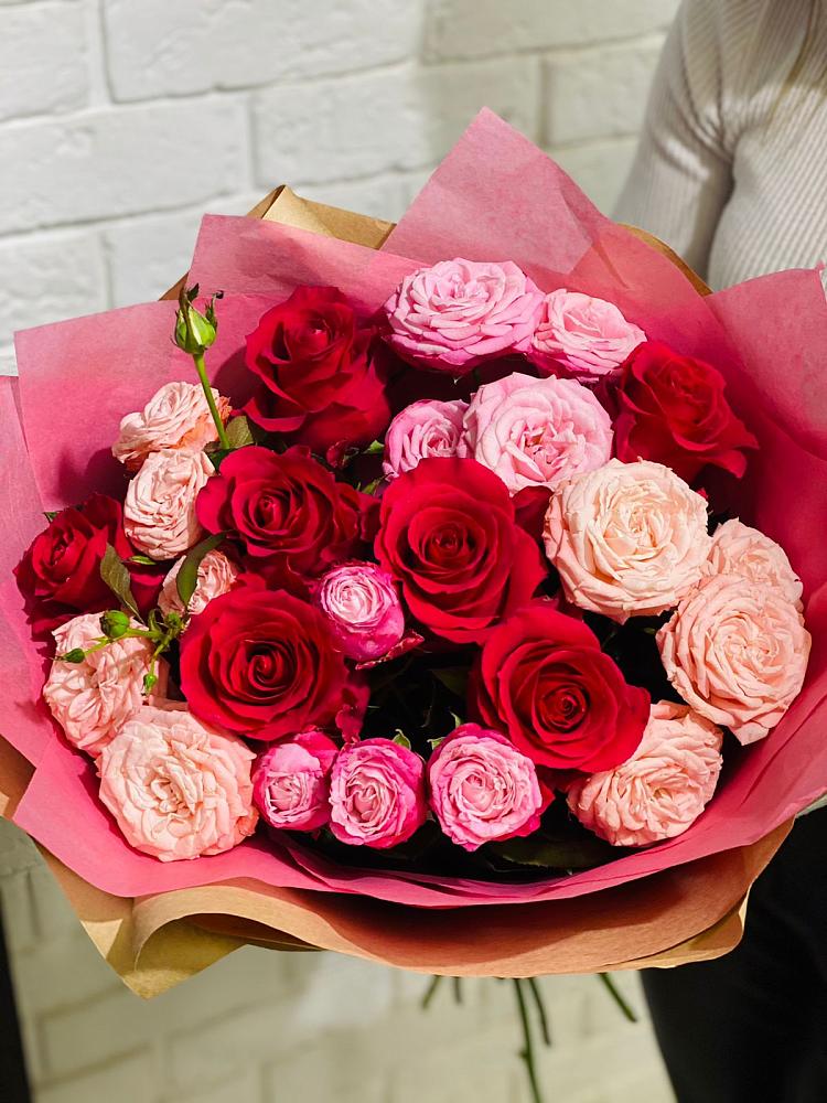 Букет цветов из: Розы в Никеле