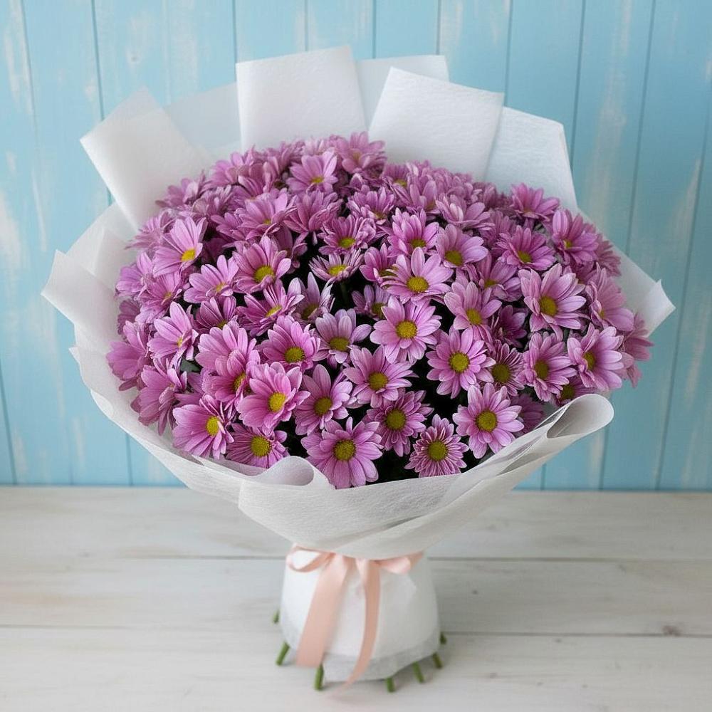 Букет цветов из: Хризантемы в Никеле