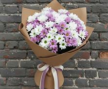 Букет цветов из:  Хризантемы в Никеле