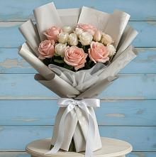 Букет цветов из:  Розы в Никеле