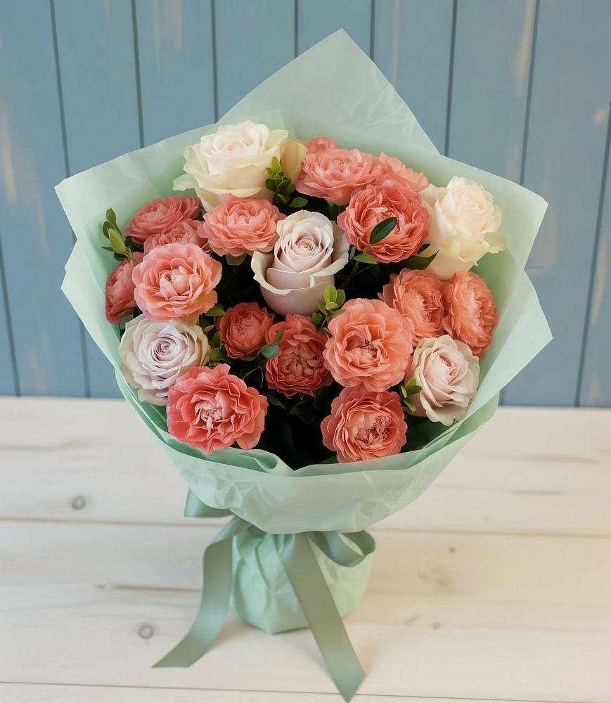 Букет цветов из: Розы в Никеле