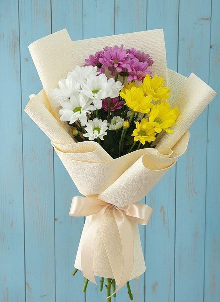 Букет цветов из: Хризантемы в Никеле