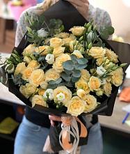 Букет цветов из:  Розы и Лизиантусы #REPLACE_PRED# Никеле