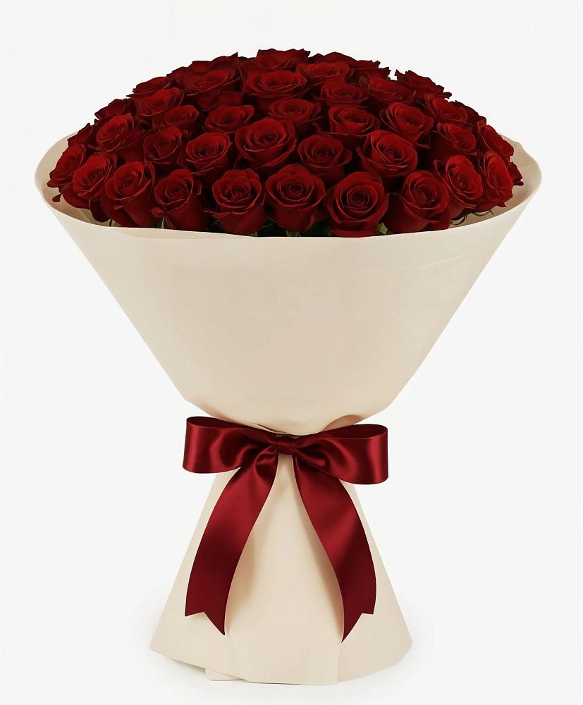 101 Бордовая роза Блэк Бакарра в Никеле Букет 101 Бордовая роза Блэк Бакарра в Никеле