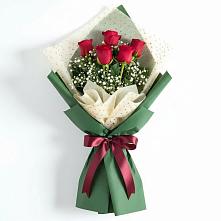Букет рубиновое очарование в Никеле Букет цветов из: Розы в Никеле