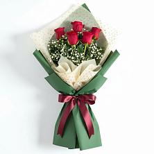 Букет рубиновое очарование в Никеле Букет цветов из:  Розы в Никеле