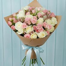 Букет цветов из:  Розы в Никеле