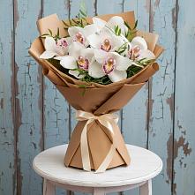 Букет цветов из:  Орхидеи и Розы #REPLACE_PRED# Никеле