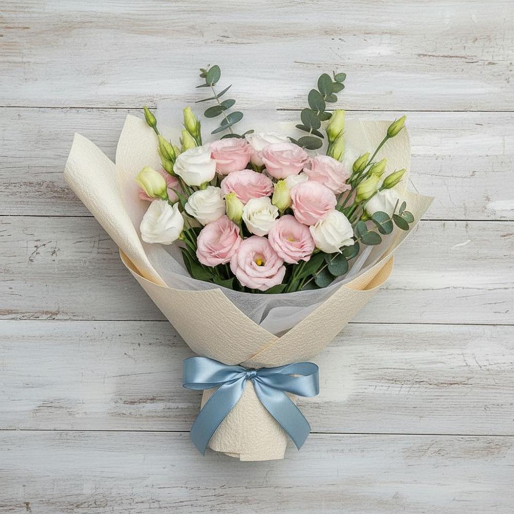 Букет цветов из: Лизиантусы в Никеле